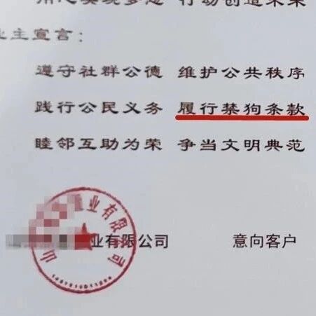“答应不养狗才能买房”